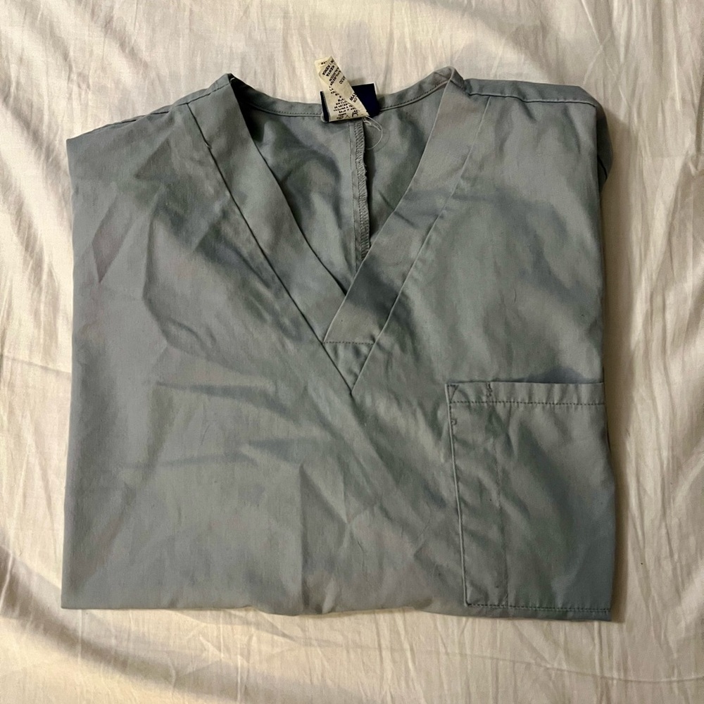 Grey scrub top
